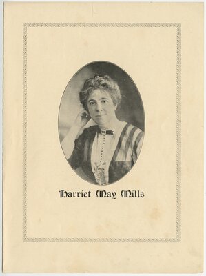 Harriet May Mills Lecture Publicity Brochure